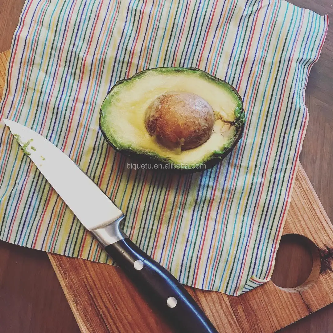 
2021 New Products Beeswax Wrap Reusable Breathable Food Storage Wraps 