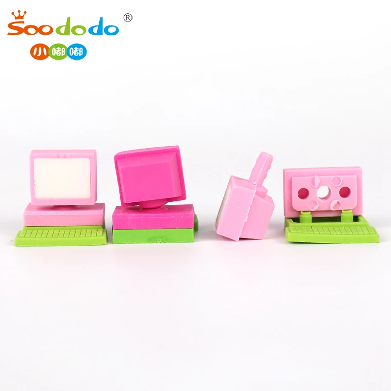 Hot 3d vegetable series stationery Supplies Novelty OEM funny kids removable Cartoon rubber food mini carrot shape pencil eraser