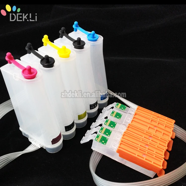 Continuous ciss system for Canon TS9050 TS9055 TS8050 ciss kit with Permanent Reset chip