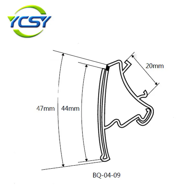 High Impact Resistance Supermarket Plastic Shelf Label Holder