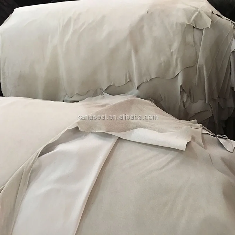 White color Grade A + Grade B sow grain leather for shoes lining or insole or garment, pig leather