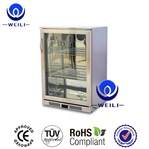 108L glass door compressor cooling red bull fridge