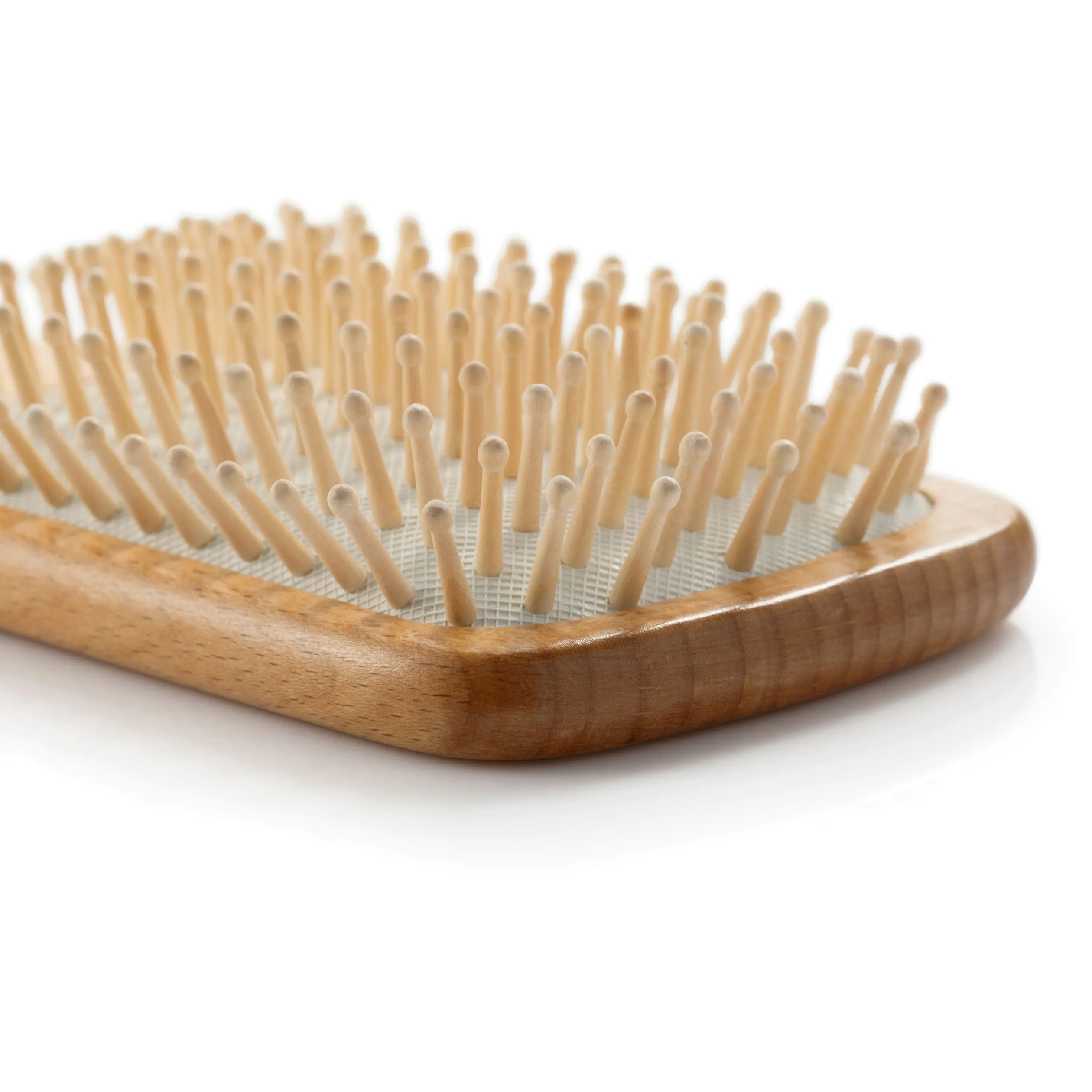 Natural Wooden Square Hair Beauty Brush and Comb
