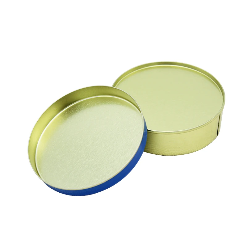 Dongguan factory directly sale 10g 15g 30g 50g 100g 125g 250g 500g round food grade caviar tin box