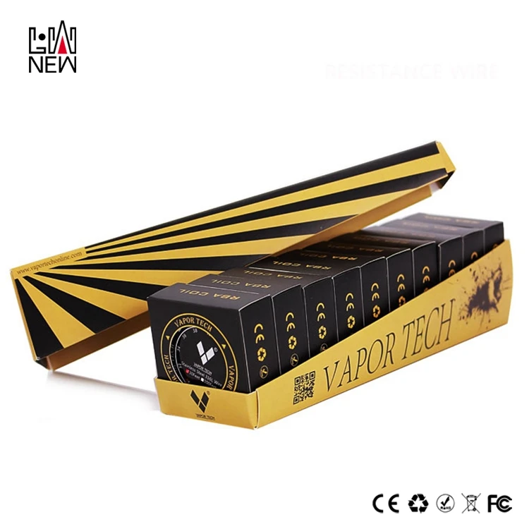 
Kan A1 wire Authentic Vaportech A1 resistance 24g 26g RDA prebuilt-coil wholesale manufacture 