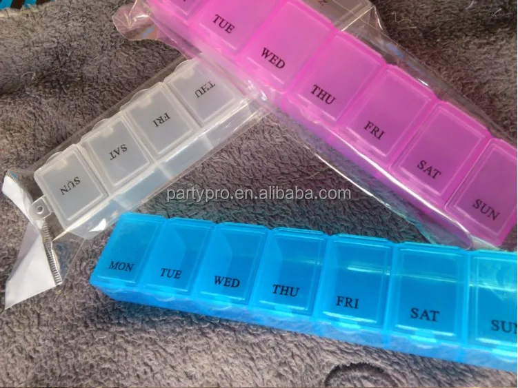 
2018 Hot sale 7 Days Weekly Tablet Pill Medicine Box Holder Storage Organizer Container Case Pill Box 