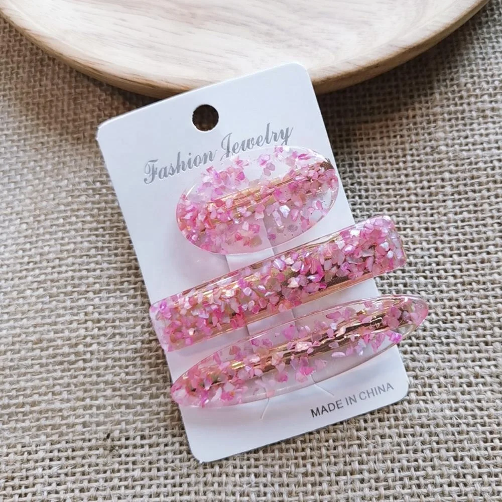 
Yiwu Hair Accessories Factory Wholesale Fancy Jelly Color 3 Pcs/Set Acrylic Acetic Hair Claw Clip For Women Girls 