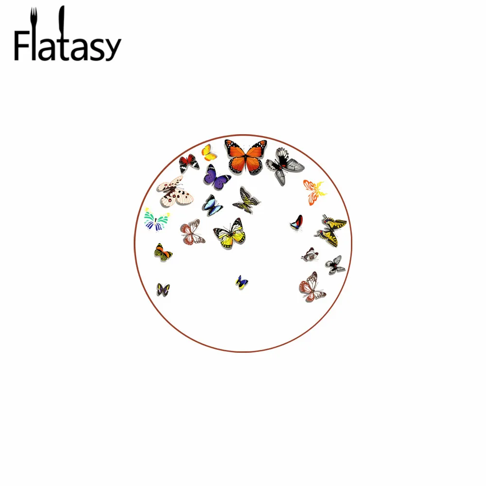 Wholesale rose gold rim custom printed butterfly ceramic plate for wedding