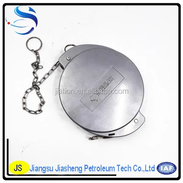 aluminum tank truck fitting API dust cap with flat gasket