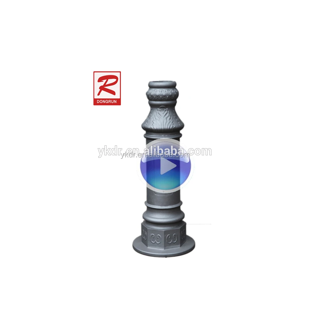 Supply sand casting aluminum ornamental pole and decorative lighting pole base