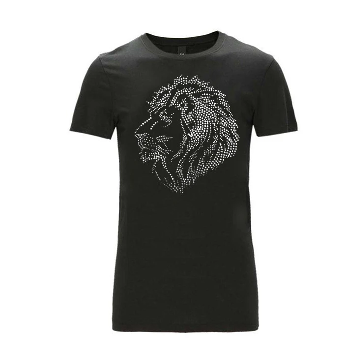 С черным пустым спандексом футболки крутые шикарные хип-хоп футболки на заказ хрустальные пианино горный хрусталь Мода Горячая Распродажа High Street o-образным вырезом