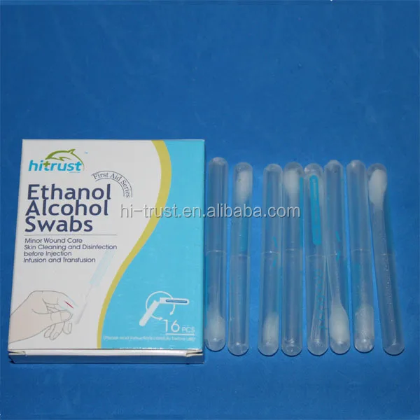 
Iodophor sterile Povidone Iodine Liquid Filled Cotton Swabs 