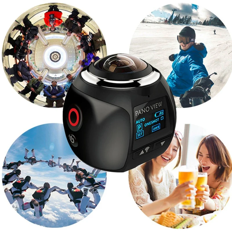 Best 360 degree mini sport action camera ultra hd 1080p sport diving