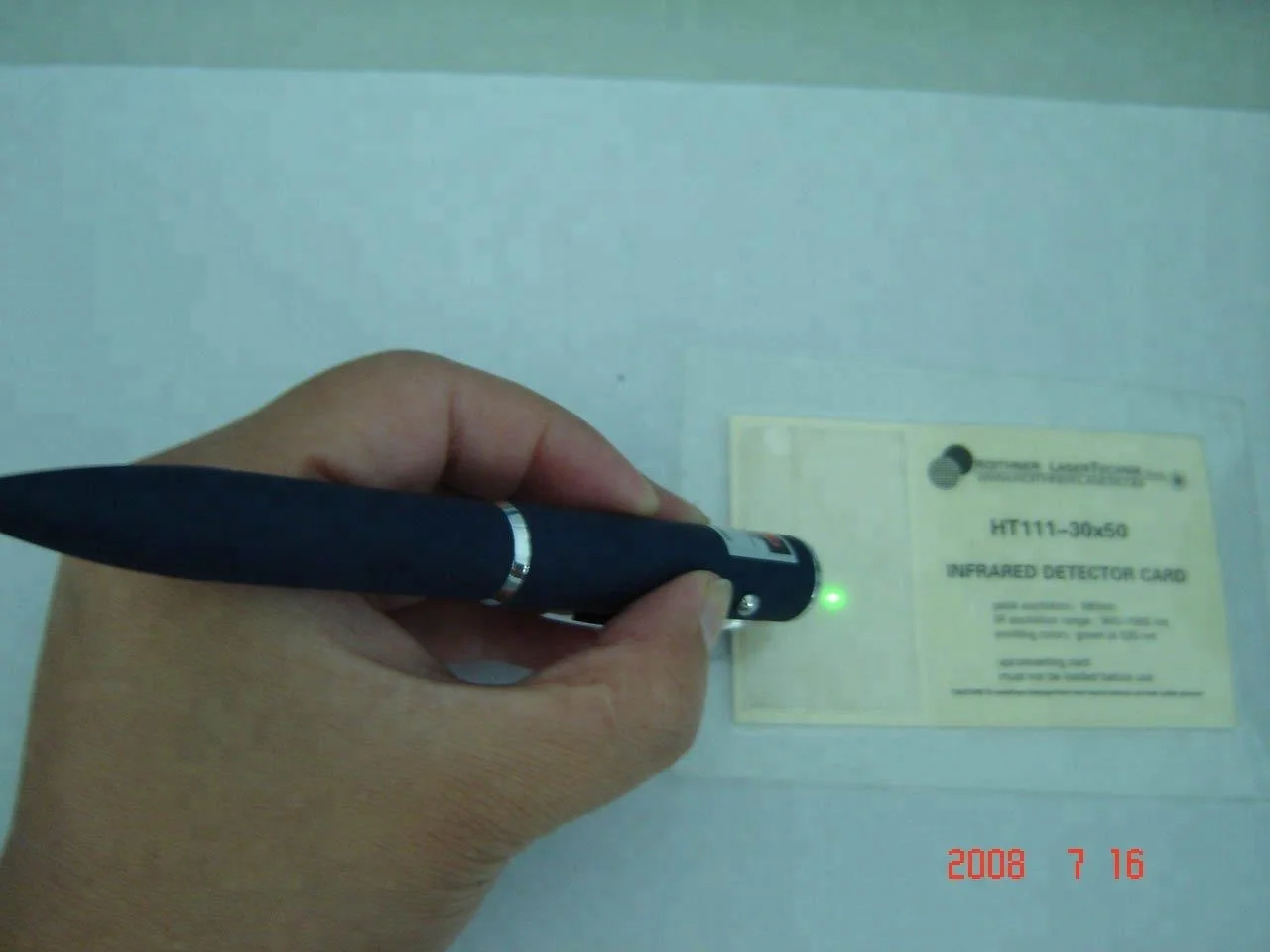 800-20000nm (0.8-2um) infrared IR laser detection card,double frequency card