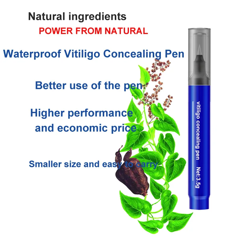 
customizing with private label professional natural plant waterproof vitiligo concealing pen &nbsp;