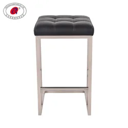 RED SUN 26 inches Two Bar Stool Counter Height Bar Stools with Footrest rectangular Backless Kitchen Dining Cafe Chair