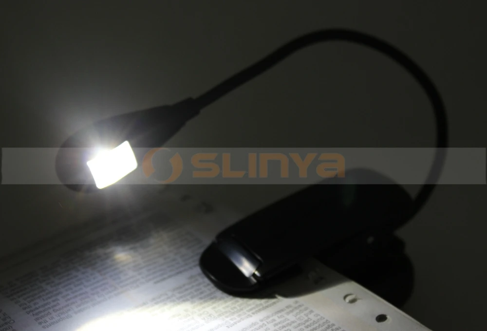 Factory Wholesale Gooseneck Arm Rechargeable Clip 1 Led Reading Light