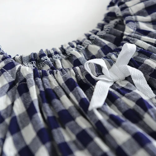 new arrival bodysuit organic cotton baby romper summer bodysuits gingham flutter pajamas