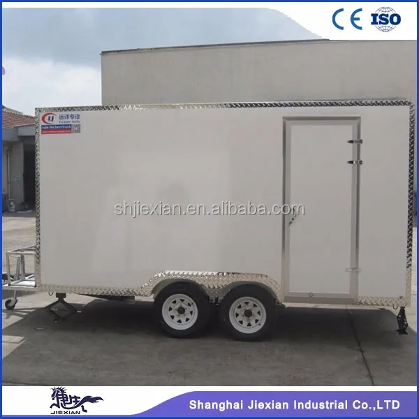 JX-FS400B Concession Square Food Trailer Mobile Coffee Van Ice Cream Truck Hot Dog Cart Portable Food Kiosk