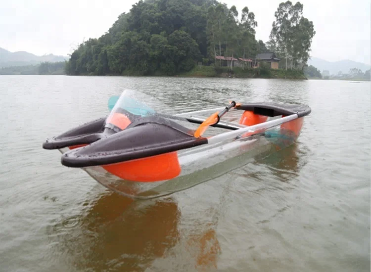 Transparent Crystal Clear caribe clear bottom kayak for sale 1 or 2or 8 adults