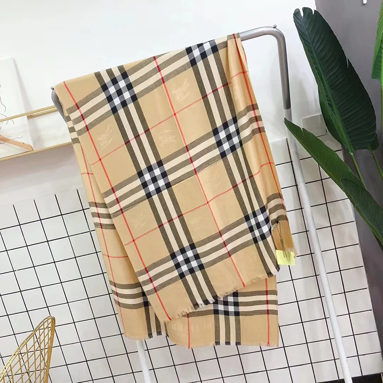 
Fashion western style cashmere feel plaid blank acrylic yiwu scarf cashmere scarf 