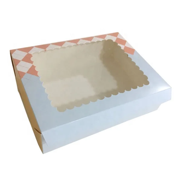 Wholesale custom printed high quality paper donut packaging box,donut box with clear window,packaging box for donut