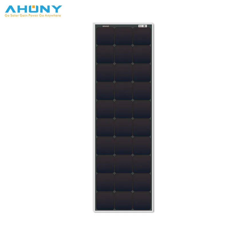 Custom Design Slim 100 watt solar panel for solar retailers with high quality monocrystalline sunpower solar cell