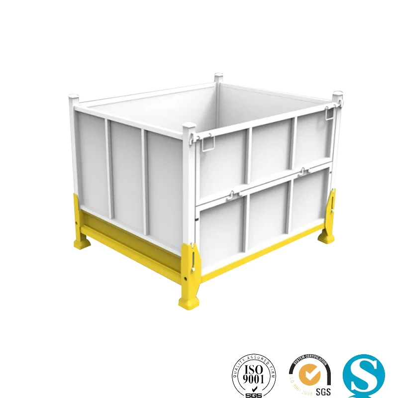 
Industrial heavy duty bulk collapsible folding wire mesh pallet container 