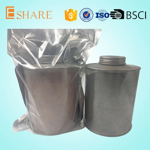 Reusable cylinder silica gel aluminum canister and desiccant pharmaceutical use