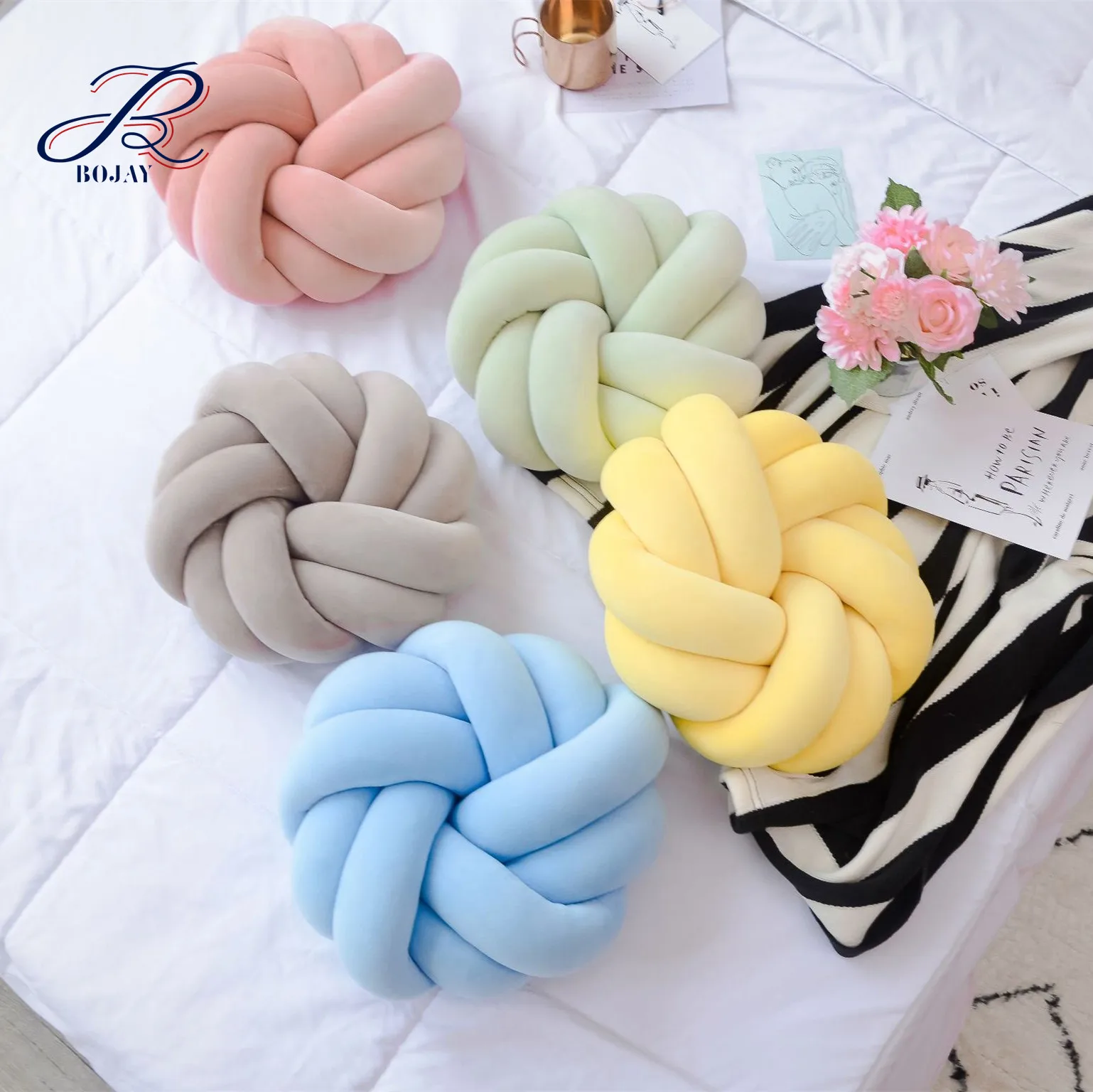 Chunky Knot Pillow Knot Cushion Decorative Pillow Bolster Pillow Crib Bedding Cushions Home Decor Baby Sheets Baby Shower Gift