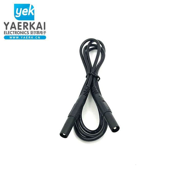  YEARK new design silicone wire 4mm banana plug copper cable test