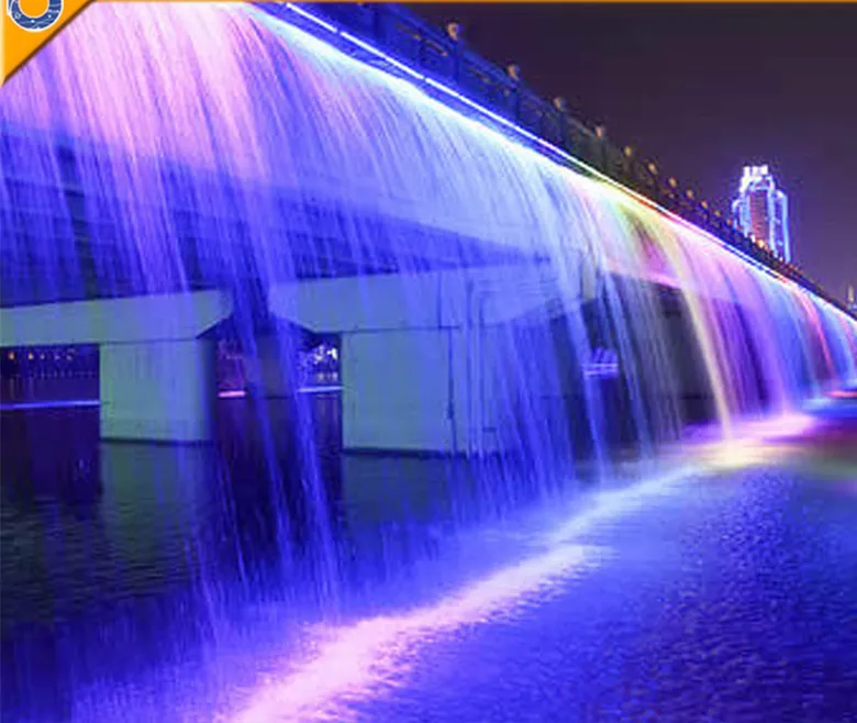 wonderful modern colorful large outdoor wall fountains