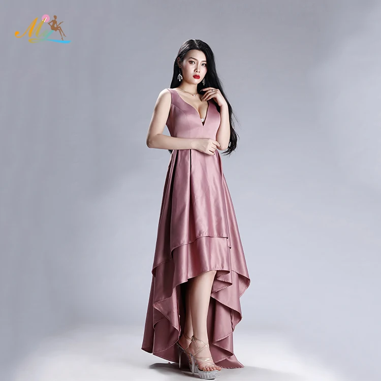 2021 New Arrivals Plus Size Pink Wear Sexy Women Evening Dresses