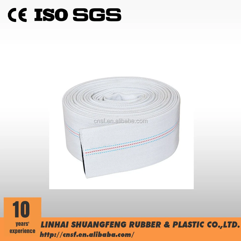 Factory Directly Sale 2 Inch 10-13 Bar Work Pressure Synthetic Rubber Lined Fire Hose