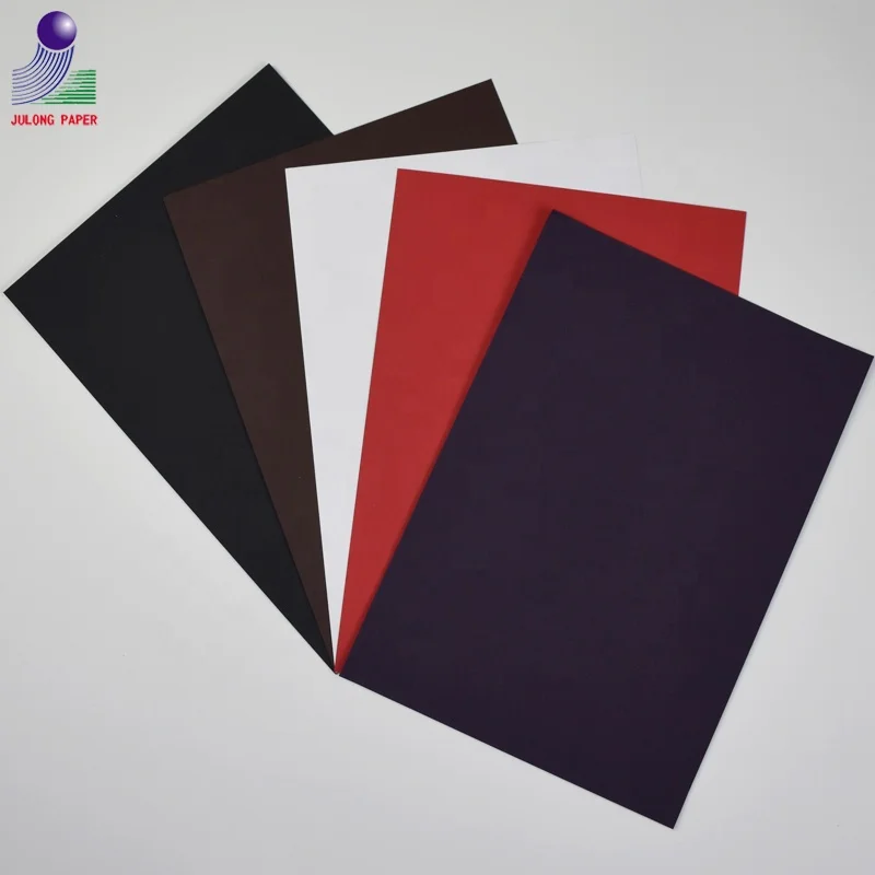 
One side coated black soft touch paper for high-end hang tag and printing 