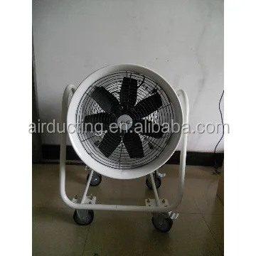 Осевой вентилятор 32 дюйма с колесиком с 32-дюймовым гибким воздуховодом