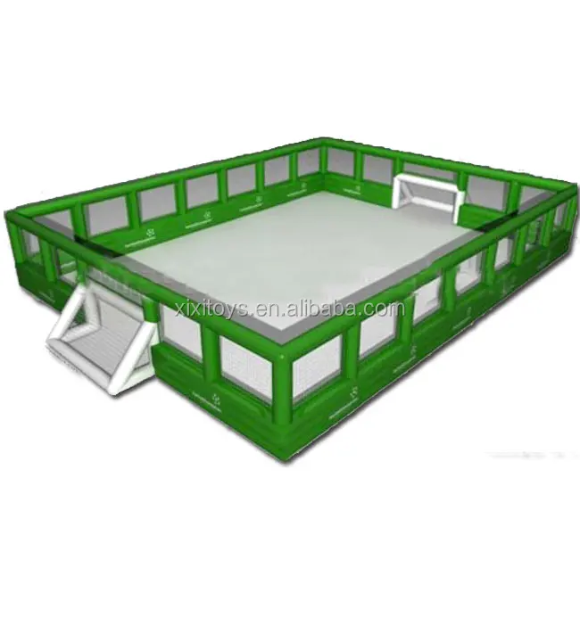 2021 inflatable football pitch wall, Large inflatable soccer ball field with fence