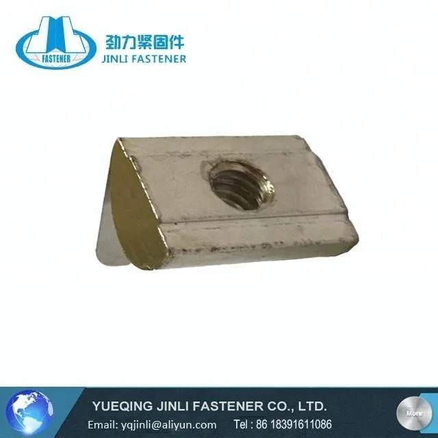 8 slot T nut with spring leaf for aluminum profile