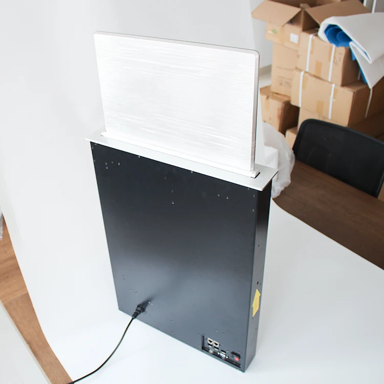 
Hidden Desk Motorized Tv Lift Mechanism Maximum Tilt of 60 Degrees Audiovisual Project and Conference System 8 Kg Blueshark 