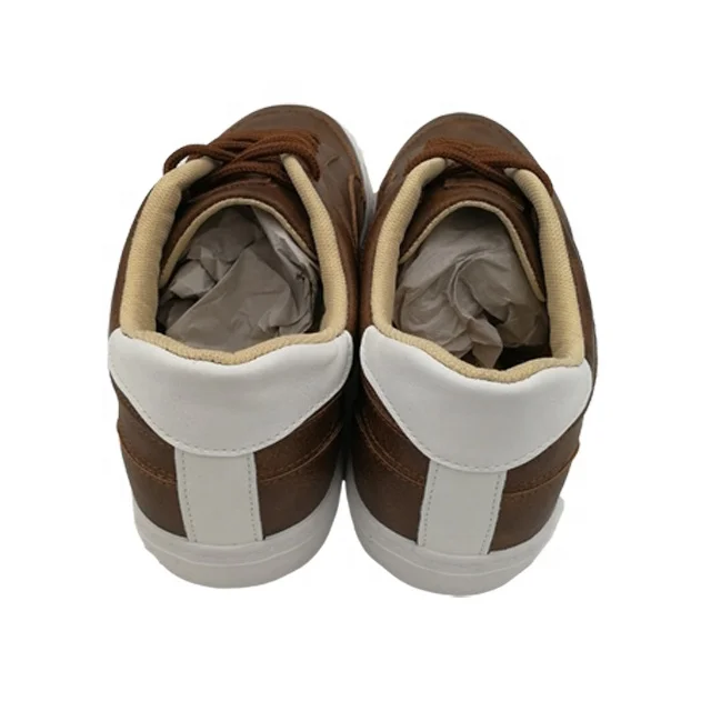 custom men rubber sneakers casual shoes with pu upper