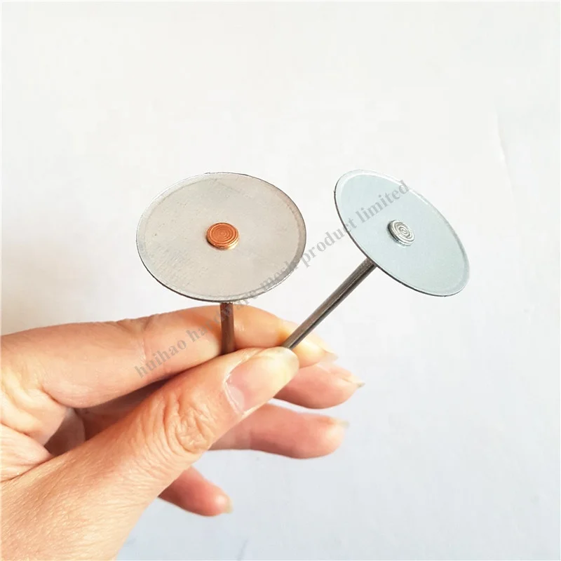 Cup Head Pin  GI Steel Perforated Rock wool Pins Insulation Fastener Applied Ductwork