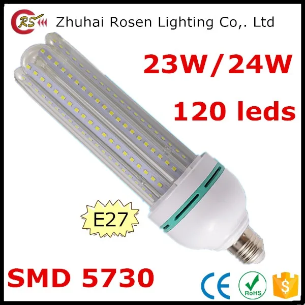 led bulb light E27 SMD 5730 energy-saving bulb light 120 leds 4U 23w 24w led energy saving lamp