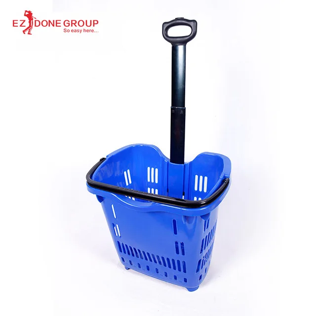 
Convenience Net portable plastic one hand fruit and vegetable Large grocery handheld Trolley shopping basket 