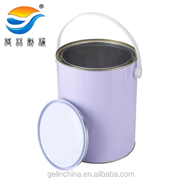 5L empty paint container, metal pail for paint, tin can for paint