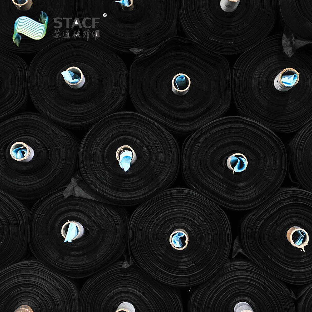 Odor removal laminated activated carbon fiber fabric felt