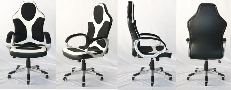 Идеальный коммерческий мебель высокая спинка хром и pu сиденье офисное кресло игровой