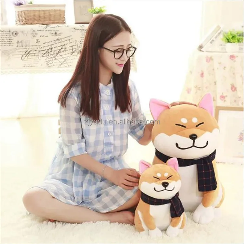 Japan Shiba Inu standing animal dog plush puppy realistic kawaii Akita Inu dog toy doll