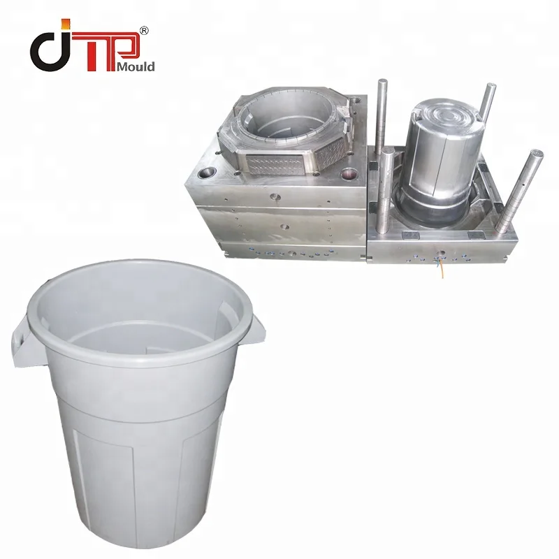 New Fashion Design Plastic Dustbin Injection Mould Factory Made Competitive Price Steel Cold Household Use Includes Mould Base