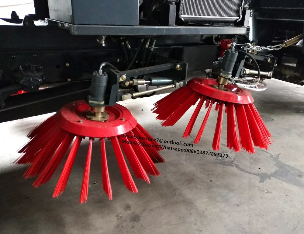 Right Hand Drive FAW truck mounted road sweeper/price of road sweeper truck