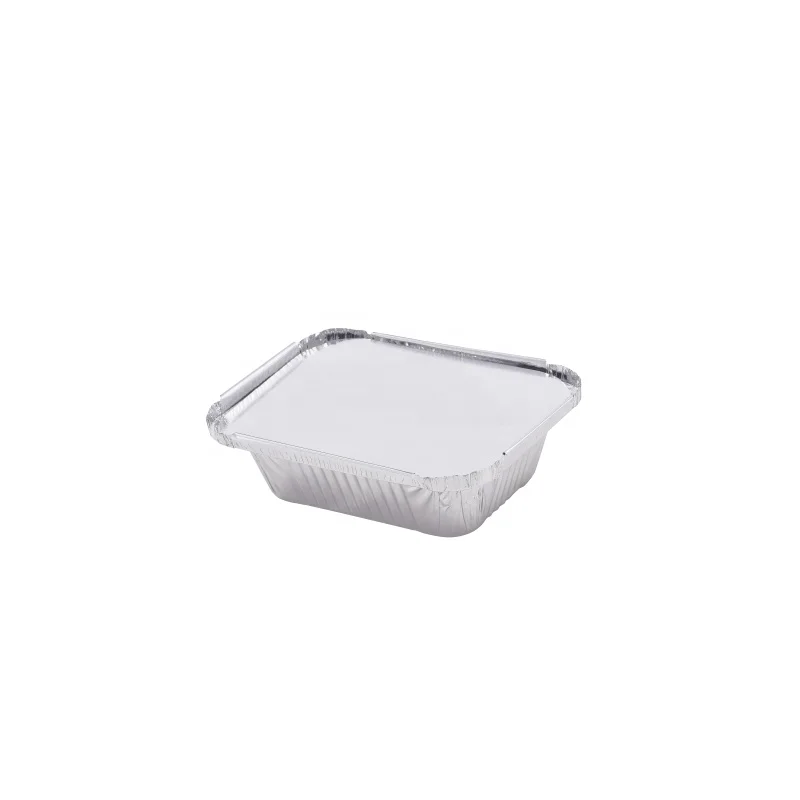 Different size aluminum foil container with paper lid
